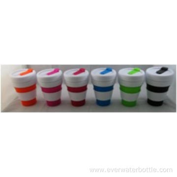 355mL Foldable Solid Color Silicone Cup